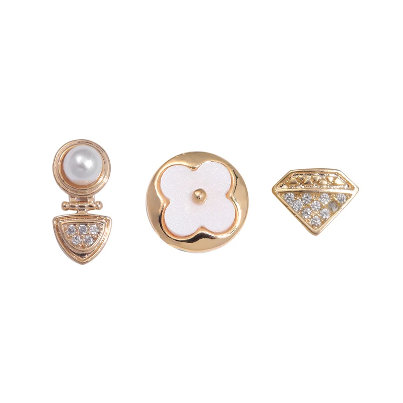 

*Three-dimensional nail decoration light luxury zircon alloy chain super flash micro-inlaid rhinestone pendant accessories