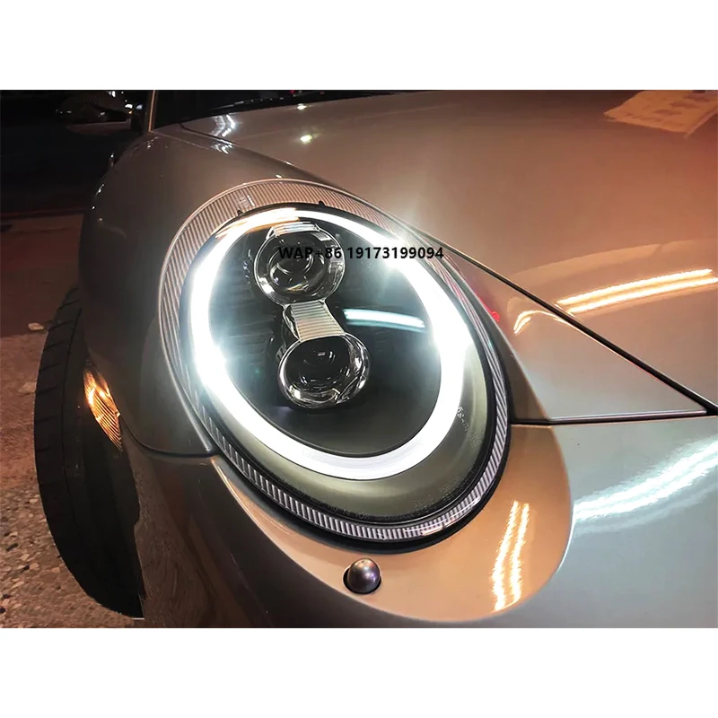 

For-Porsche-911 2005-2009 Car Modification Car Lights LED Modified Headlight New Daytime Running Lights for 997 Model