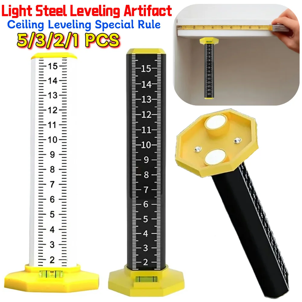 Equal Height Horizontal Positioning Ruler High Precision Tile Laying Horizontal Line Leveling Tool Equal Height Gradienter Stick