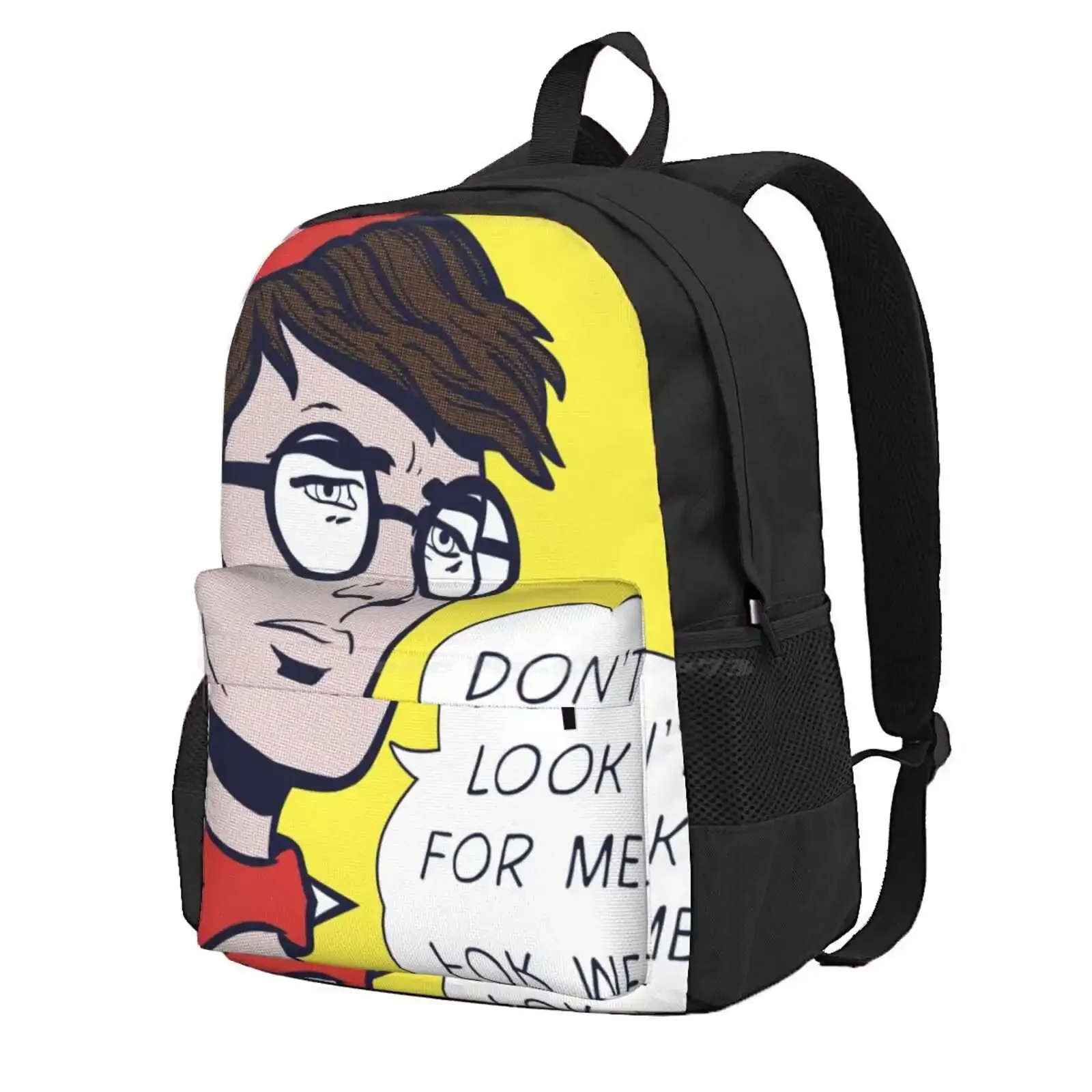 Pop W Лидер продаж Школьный рюкзак Модные сумки Popart Pop Art Vintage 60S 80S 90S Wheres Waldo Lichtenstein Parody Wally Comic