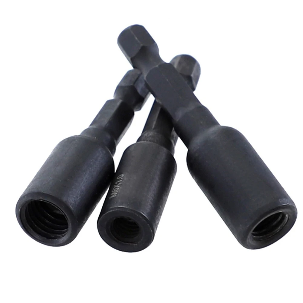 3Pcs Socket Adapter M6/M8/M10 Cr-Mo Self-Tapping Socket For Insert Nuts Hanger Bolt For Electric Drill Power Wrench Tool Parts