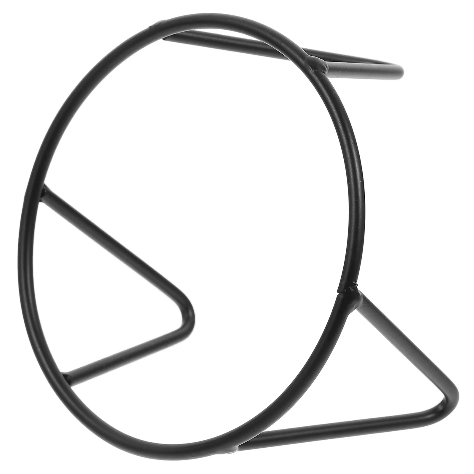 Suporte de ferro suporte de cristal esfera rack de exibição olhando globo titular base metal jardim grés artesanato decoração
