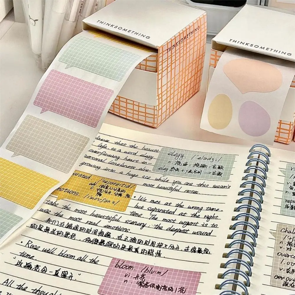 100PCS/Set Simplicity Pull-out Design Memo Pad Full Adhesive Multifunctional Sticky Note DIY Tearable Notepad Students Gift