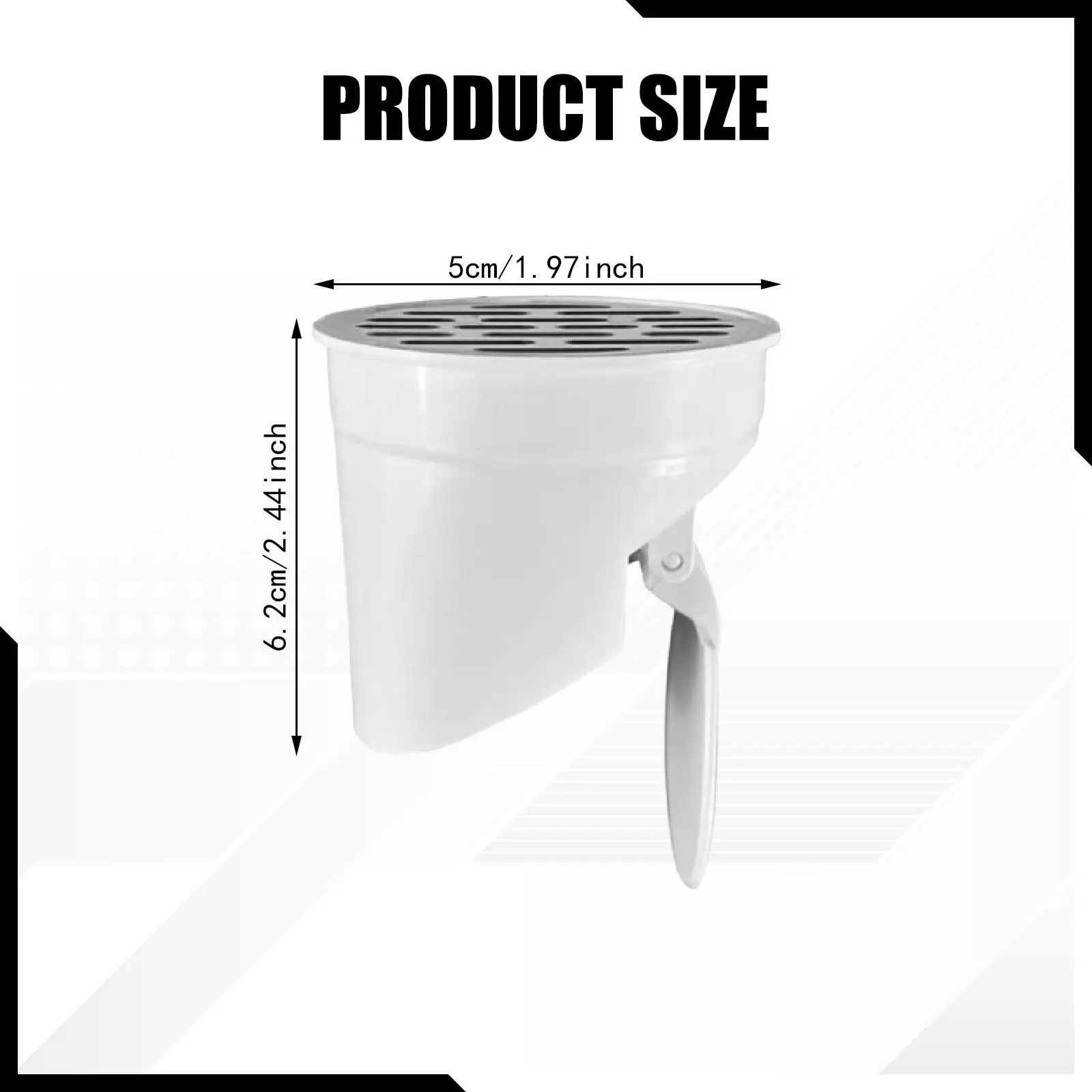 Versatile Drainage Pipe Floor Drain Insert Odor Resistant Stable Backflow Preventer for Shower Sink