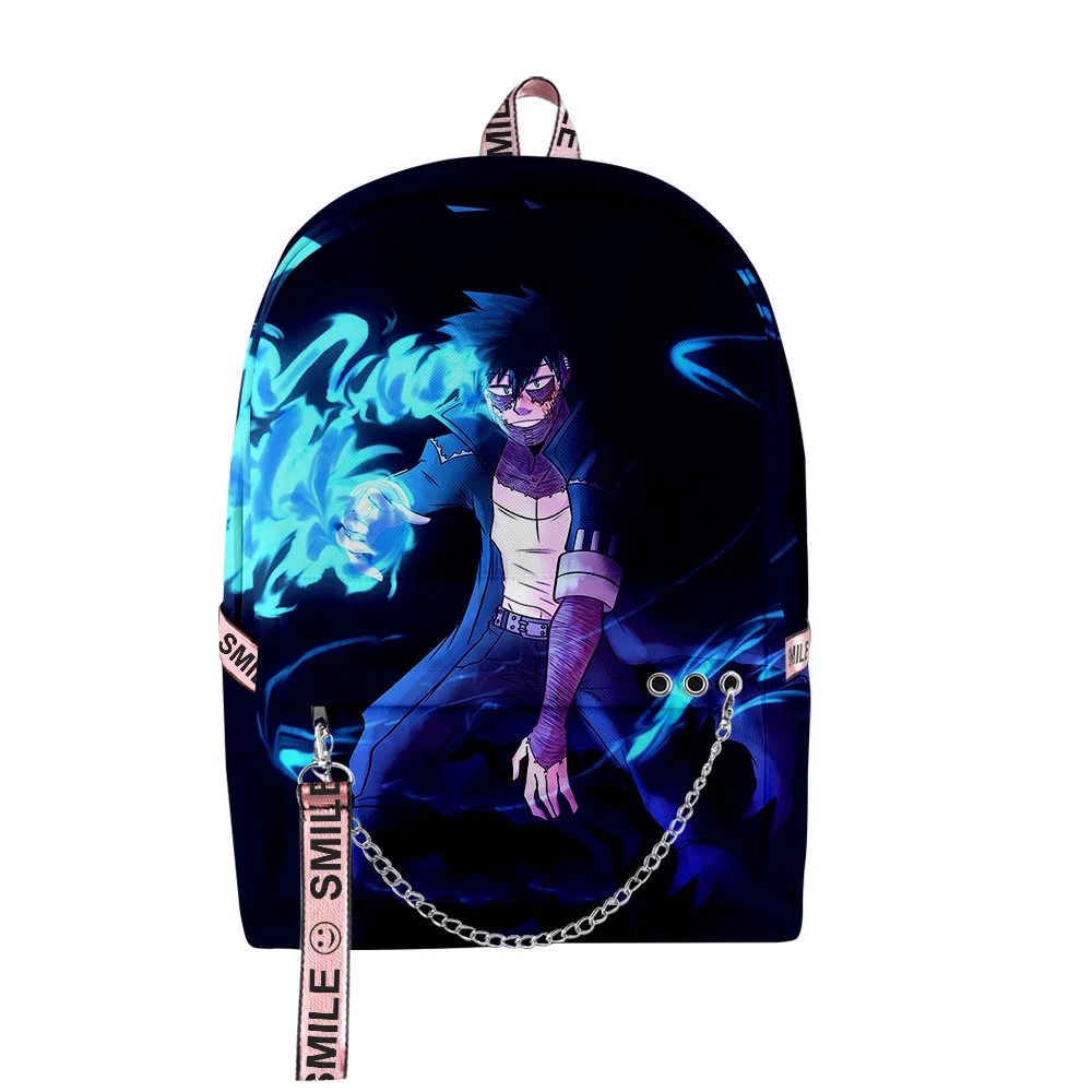 

Classic My Hero Academia Dabi Anime Student School Bags Unisex 3D Oxford Waterproof Notebook multifunction Travel Backpacks