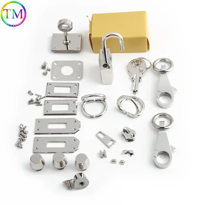 Lucury Stainless Steel Metal Clasp Wholesale Bag Twist Turn Lock a Set of Locks For Woman Handbags Purse Hardware Accessories