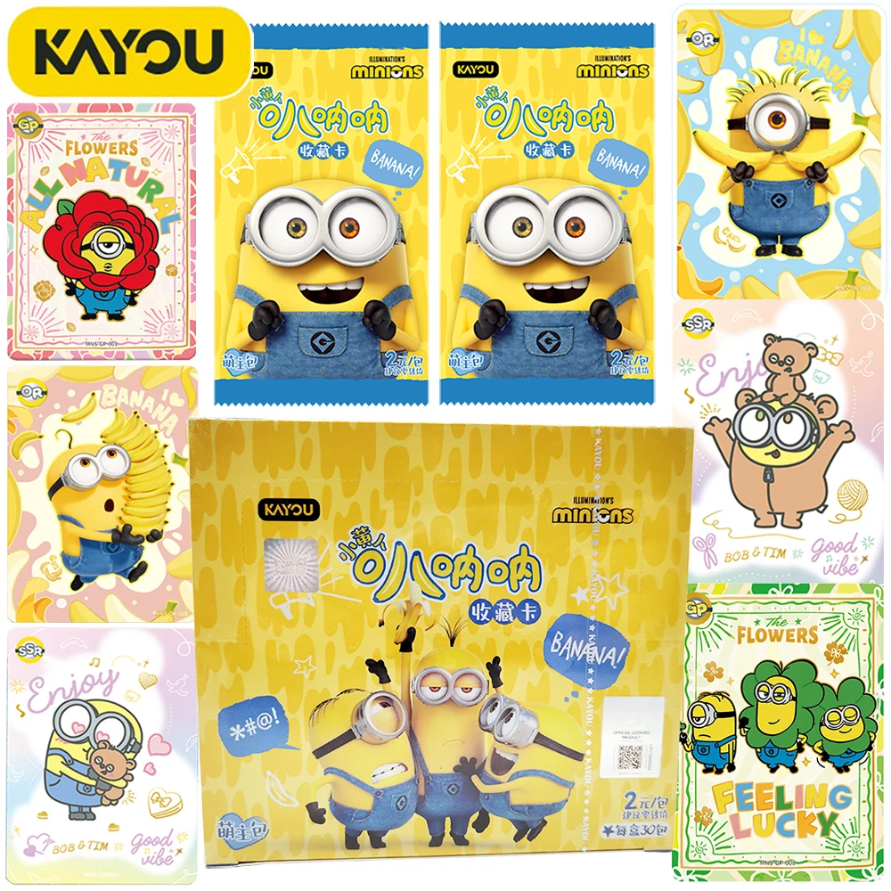 

New Original Kayou Minions Classic American Animation Movie Character Card Children's Collection Exquisite Limited Card Gift Toy