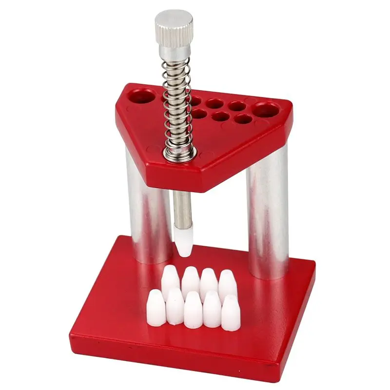 

Applicable to needle pressing machine watch glue head punching, watch maintenance tool red metal watch pres