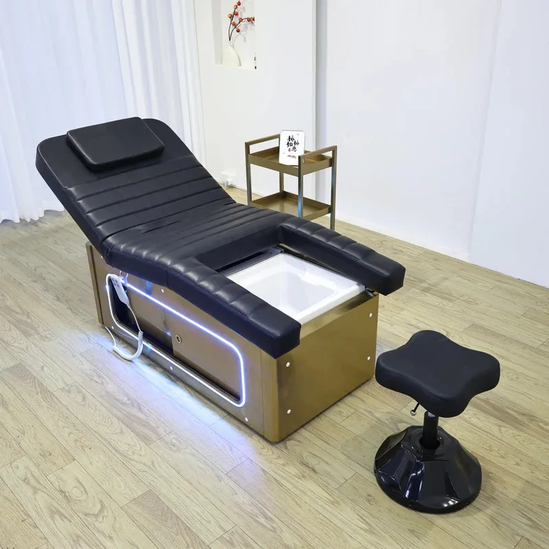 

Service Industry Commercial Furniture: Multifunctional Beauty Care & Foot Massage Bed with Liftable and Foldable Mattress