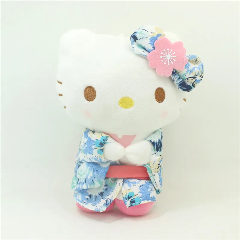 Hello Kitty Kimono Styling Cute Cartoon Plush Doll Kawaii Kt Cat Soft Fill Toy Home Decoration Adorkable Children Birthday Gift