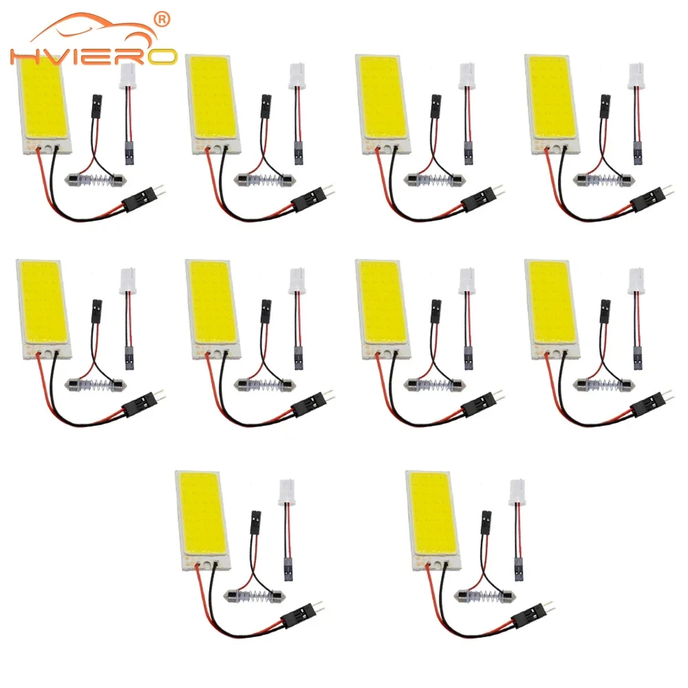 White T10 COB 36SMD Car Led W5w C5W License Panel Lamp Auto Door Bulb Reading Backup Dome Festoon Light Trunk Interior Universal