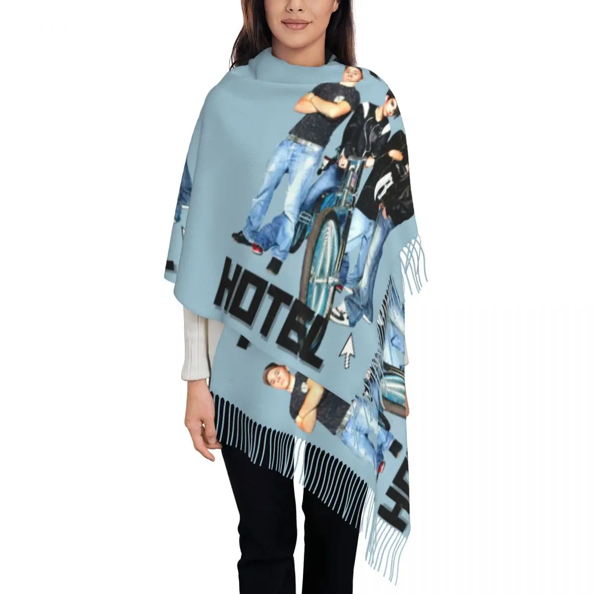 

Keep Warm Scarf Winter Tokio Hotel Shawls and Wrap Fashion BillKaulitz Rock Printed Bufanda Mujer Unisex Luxury Large Scarves