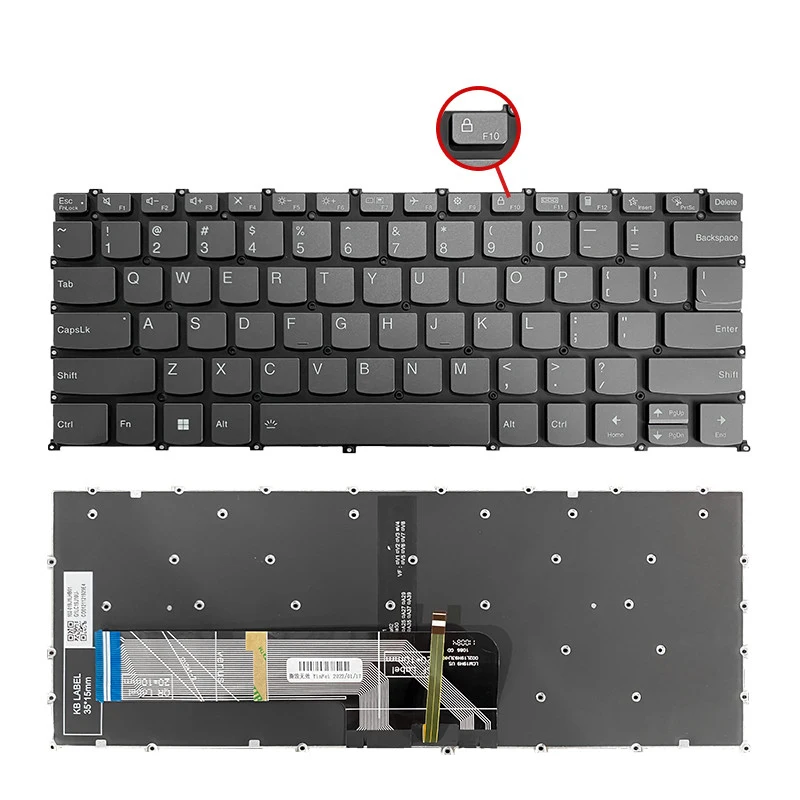 For lenovo V14 G3 ABA V14 G4 IAH V14 G4 AMN Replace keyboard with backlight