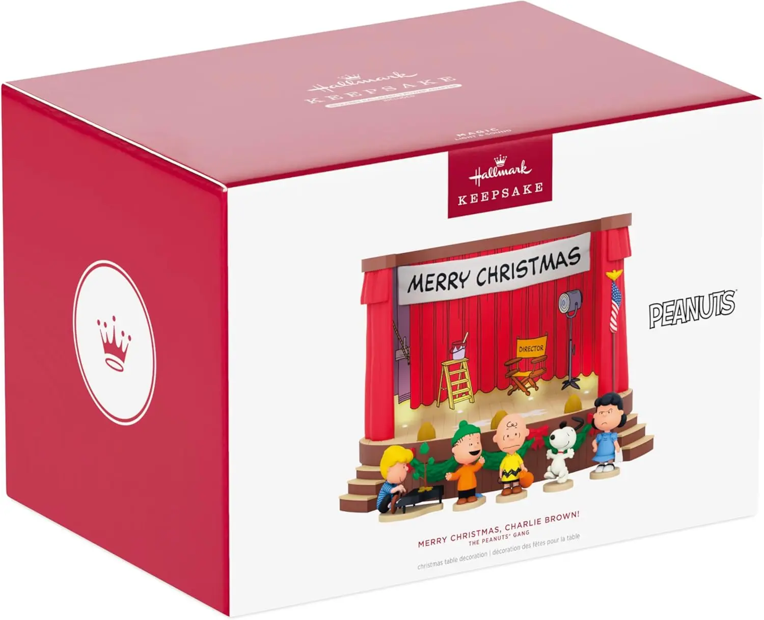 2025 Peanuts Gang Christmas Decoration with Light & Sound, Perfect Gift for Fans