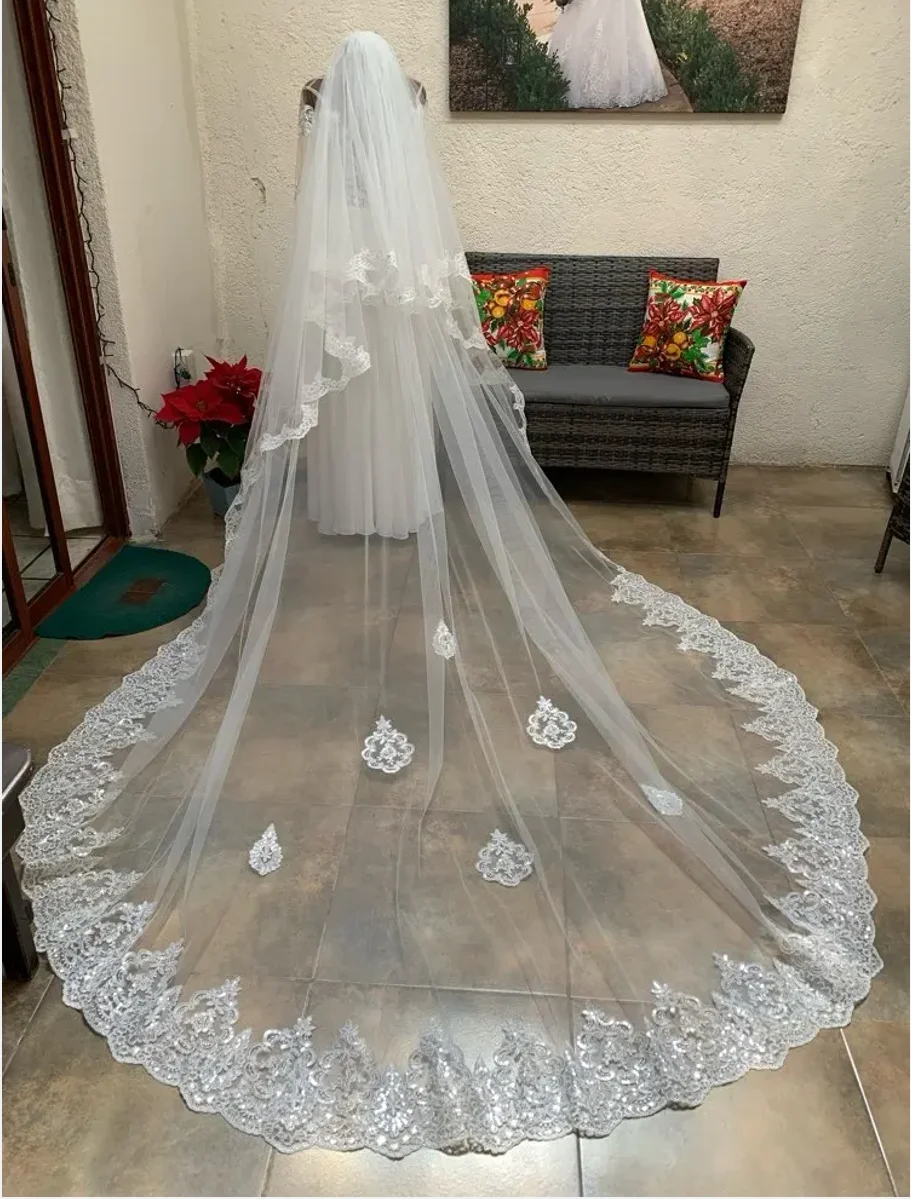 Customized veil double-layer 2.6 * 3.5