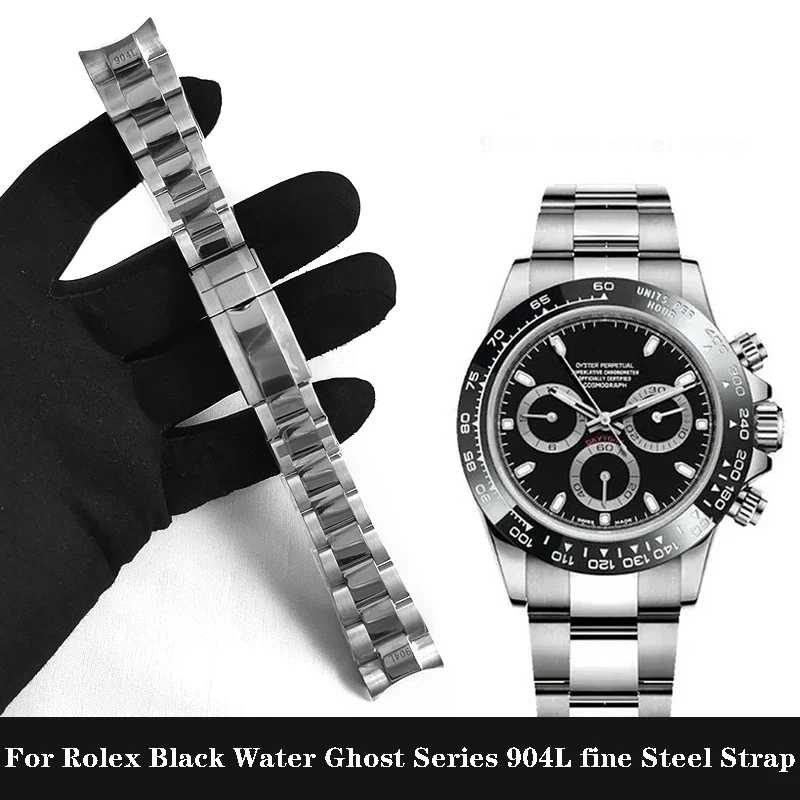 

Браслет для часов Rolex DAYTONA GMT SUBMARINER, аксессуары для часов, металлический ремешок 904L, твердые браслеты для часов из нержавеющей стали, инструменты 20 мм