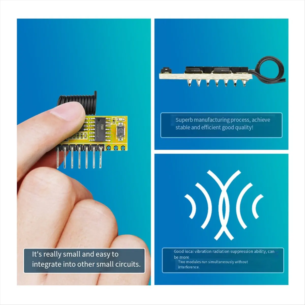 

A23G 315Mhz 8CH Superheterodyne Receiving Module with Decoding 8-Way Control for Door Access Wireless Signal Receiver