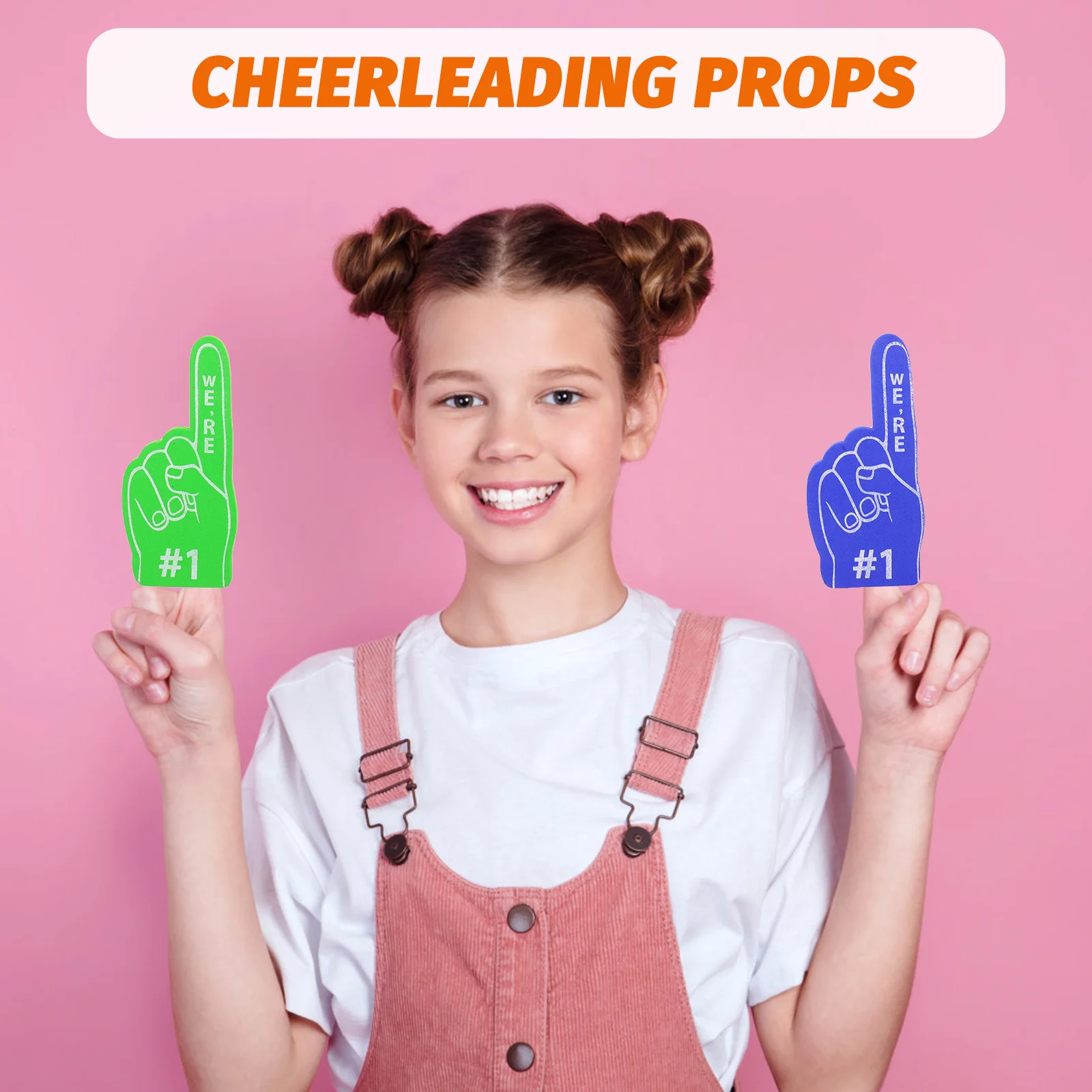 

10Pcs Foam Finger Cheerleading Props Eva Foam Hand Party Noise Makers Sports Fan Cheering Party Favors Football Game Accessories