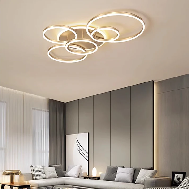 

Gold White Modern LED Chandelier Lighting For Living Study Room Lights Indoor Lamps Parlor Foyer Lustres Chandeliers Luminaire