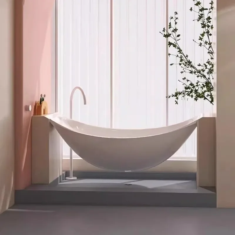 حوض استحمام من نوع الأرجوحة المعلقة من الأكريليك حمام كبير مزدوج #6