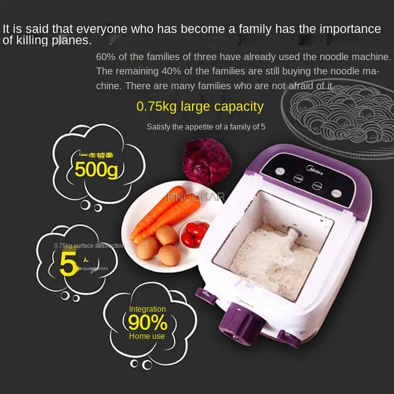7 Moulds Automatic Electric Pasta Machine DIY Vegetables Noodle Maker Dumpling Shell Maker 220V