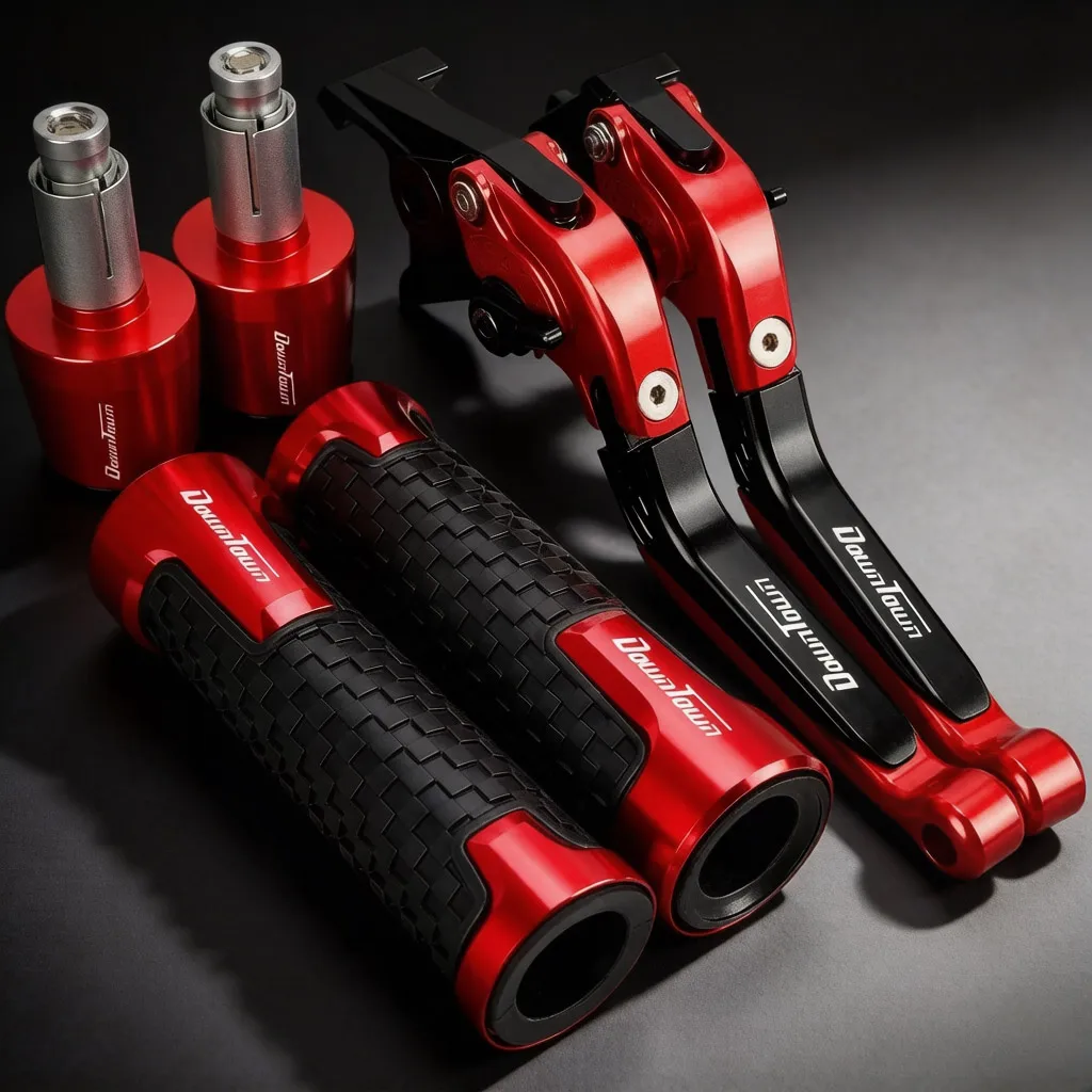 

For KYMCO DOWNTOWN 125i 200i 300i 350i DT 125 200 300 350 Motorcycle Brake Clutch Levers Handlebar Handle Hand Grips Ends
