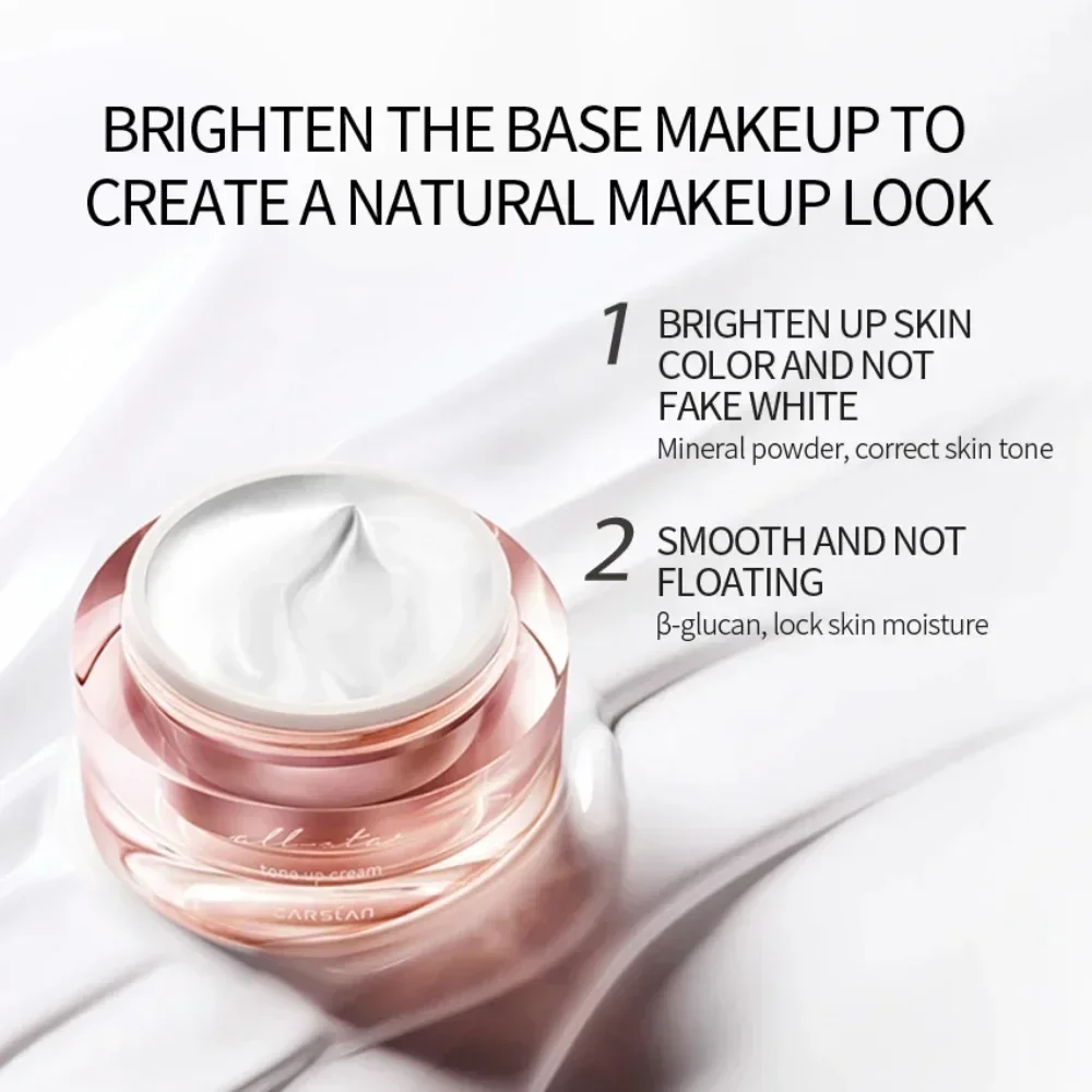 ของแท้ CARSLAN Tong-up Cream Face Foundation Makeup Primer Whitening Dress Cream Hydrating Moisture กันน้ำ