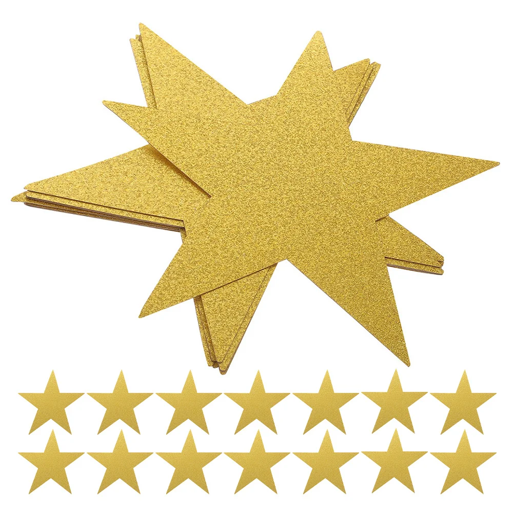 

48pcs Hand Cut Paper Glitter Star Cutouts For Classroom Walls Bulletin Boards Craft Diy Projects Paper Stars Wall Decor