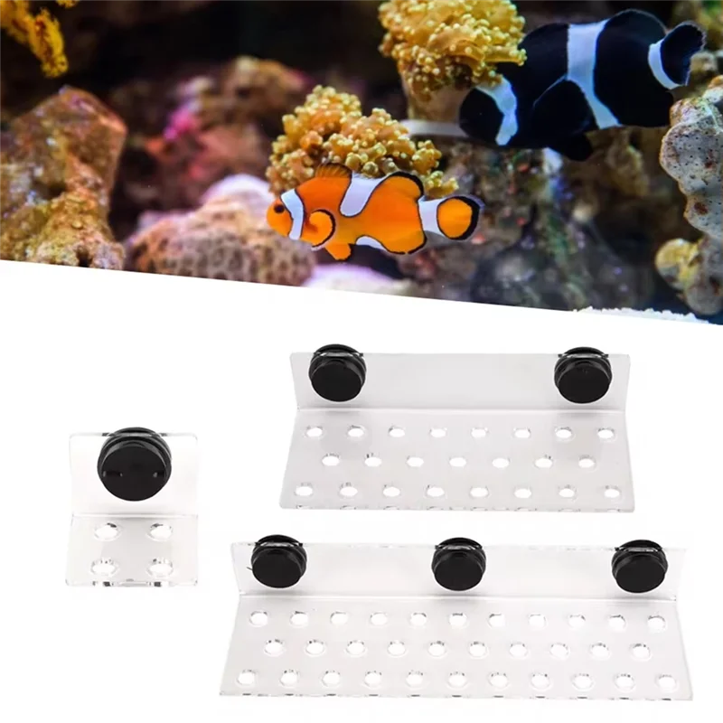 AB15-Acryl Korallen Rack Aquarium Fisch Korallen Rack Halterung Acryl Starke Saugkraft Korallen Frag Rack Halterung Korallen Rack