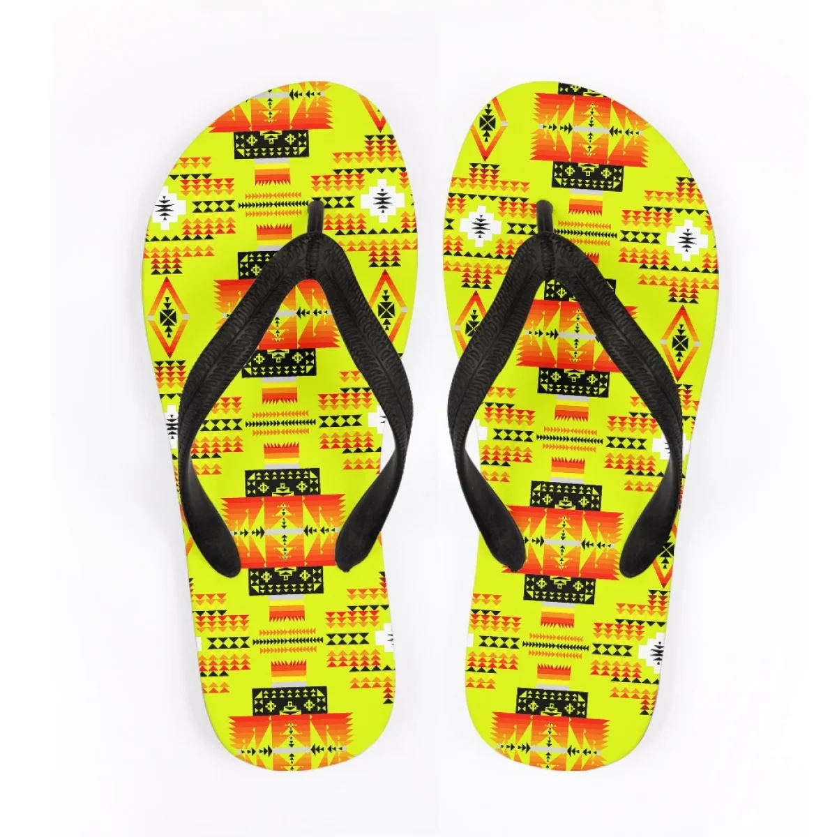 New Tribal Print Ladies Flip Flops Fashion Simple Soft-Soled Non-slip Slippers Hawaii Beach Vacation Female Outdoor Sandals