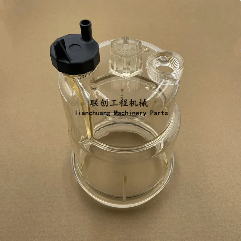 

For Sany SY135 195 205 215 225-10 Oil-water separator filter Cup transparent cup water accumulation Cup Excavator Parts