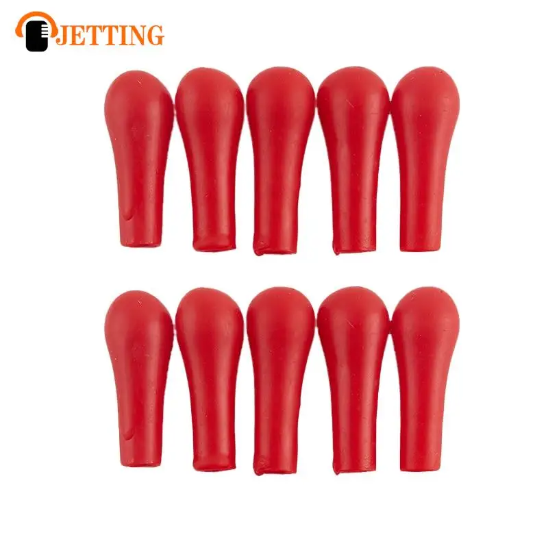 10 Stuks Druppelaar Rode Rubberen Lamp Kop Dropping Fles Insert Pipet Lab Benodigdheden