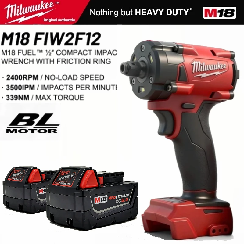 

FIW212 impact wrench Milwaukee 18V lithium battery Compatible Replacement Li-ion Power Tool Battery with Fast Charging