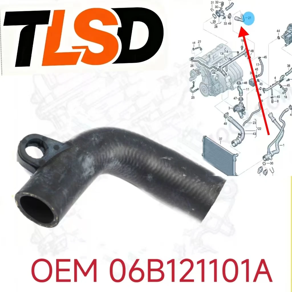 06B121101A Is Suitable for Audi A4S4 Seattle Car Coolant Hose 06B121101A