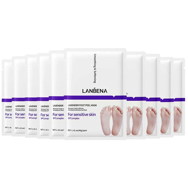 LANBENA Foot Peeling Facial Mask To Remove Dead Skin Pedicure Socks Hydrotherapy Heel Crack Prevention Shoe Wiping Foot Bath Pee