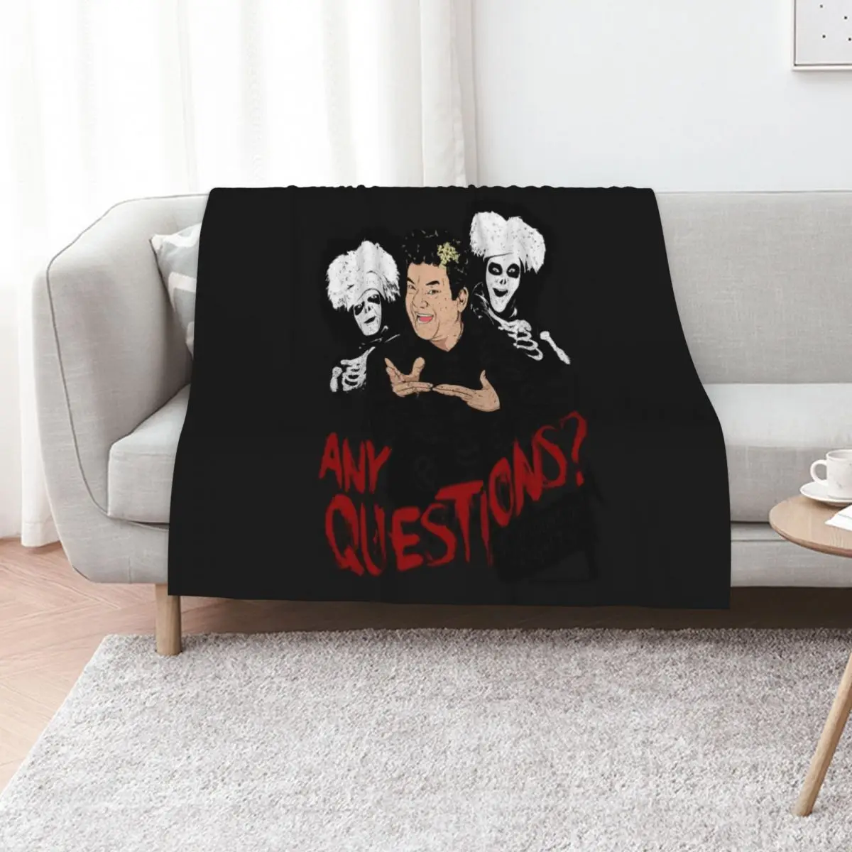 David S Pumpkins Any Questions Throw Blanket Giant Sofa Luxury Throw Travel Extra Large Throw Decorative Sofas Soft Blankets