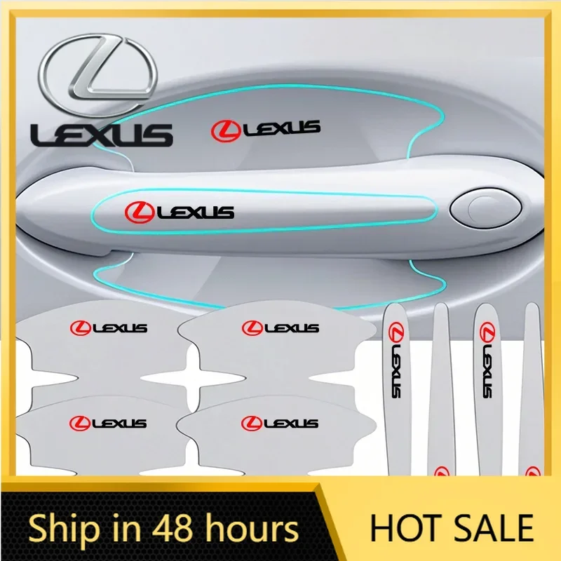 

Car Sticker TPU Car Transparent Door Bowl Handle Protective Film Sticker For Lexus LS LC RZ IS350 ES300 GS350 CT200h GX460 LX570