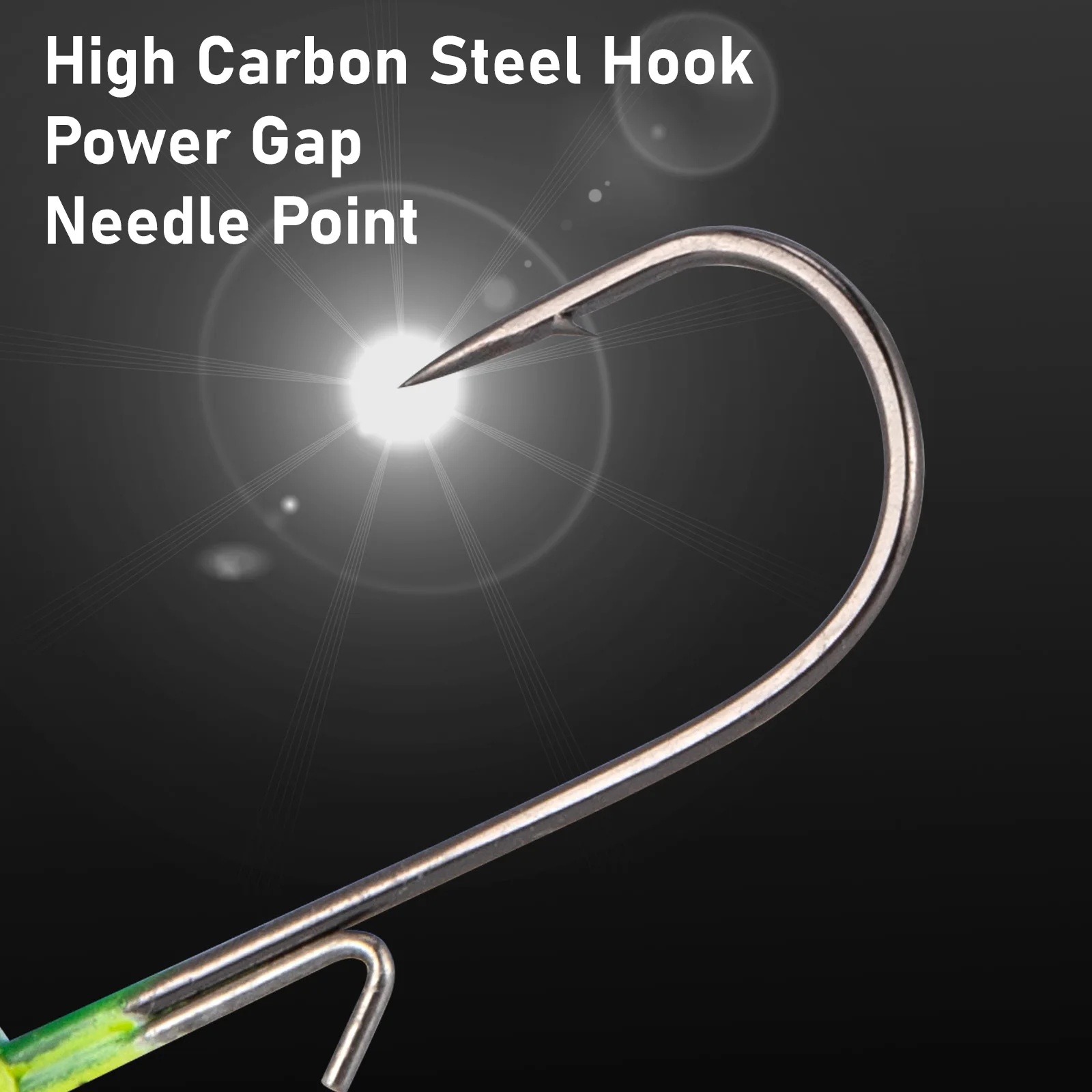 1,75g-10g Big-Head-Jigkopfhaken mit rundem Öhr für Weichplastikköder, Wurmköder, Swimbait, Salzwasser-Inshore-Bass, Pompano, Striper, Halibu – Detail 9