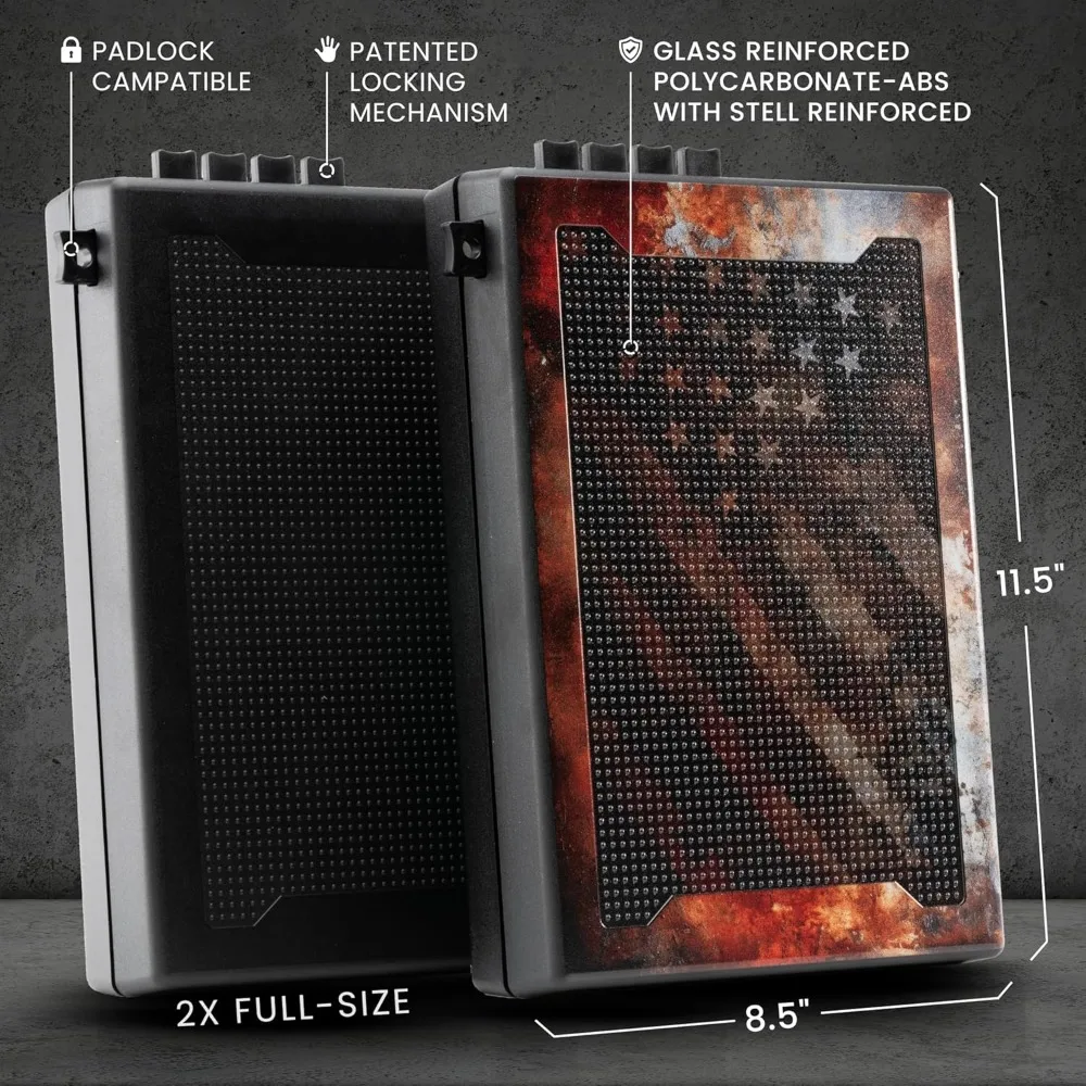 Alternatywa dla skrzynki na broń Stopbox - taktyczne przechowywanie pistoletu, przenośny futerał na broń z szybkim dostępem, skrzynka na broń z zamkiem zgodna z TSA do szybkiego dostępu.