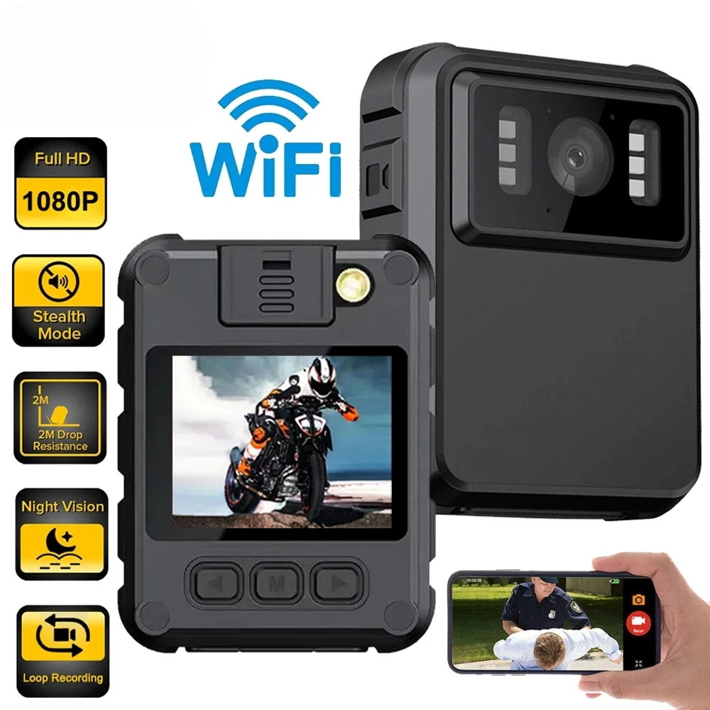 

HD Mini Cycling Action Camera Portable Small Digtal Video Recorder Infrared Night Vision Police Body Camera Waterproof Camcorder