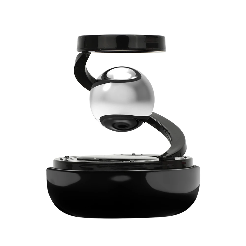 Solar Powered Car Decor Auto Rotating Double Ring Floating Ornament Central Control Dashboard Decoration for Vehicles Windshield