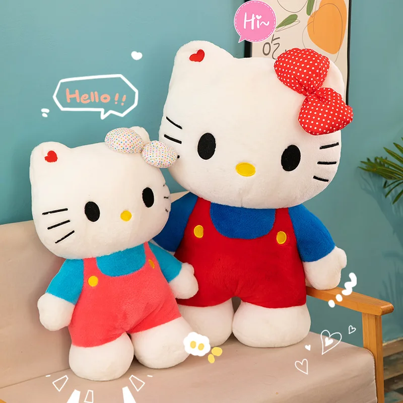 80/60/40cm Big Size Hello Kitty Cartoon Character Anime Plus Stuffed hello kitty plushie giant Comfortable Pillow Kawaii Childre