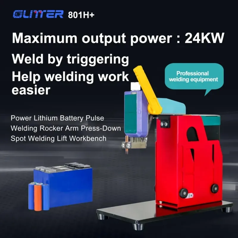 High Power Pulse Welding Machine 801H+ Mini Spot Welding Machine Portable Aluminum for Nickel Large Battery LFP