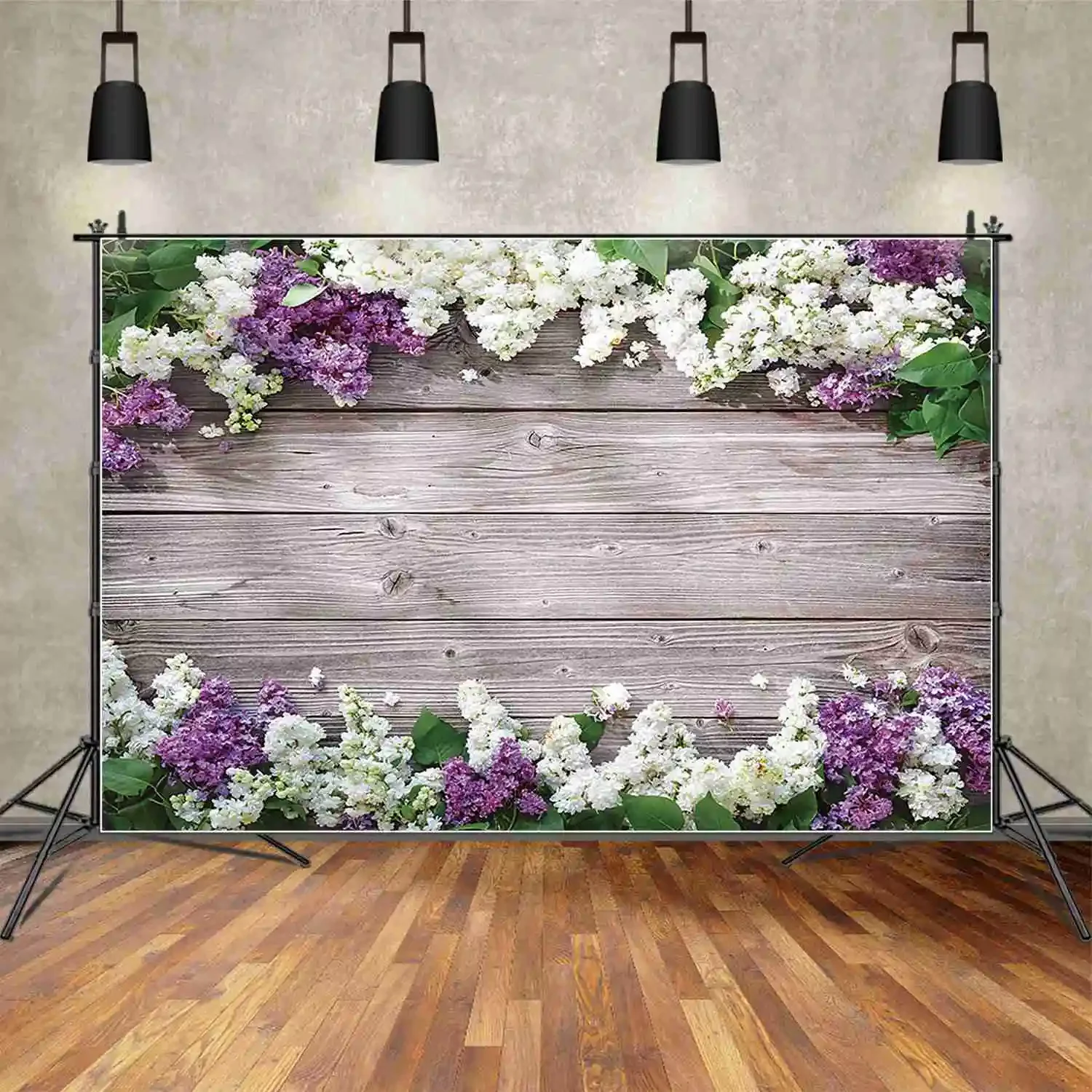 MOON.QG Flower Wooden Wall Product Photography Backdrops Spring Wood Boards Photo Studio Backgrounds Birthday Portrait Photozone