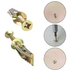 Kit de tornillos autorroscantes autoperforantes para placa de yeso, herramientas de fijación de espiga, tornillos de fijación de enchufe de pared, clavos de expansión