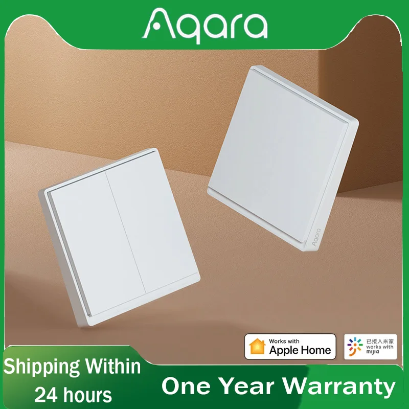

Aqara Smart Wall Switch E1 Zigbee 3.0 Wireless Light Switch Wandschakelaar Wireless Touch Sensor LED lichtschakelaars ForHomekit