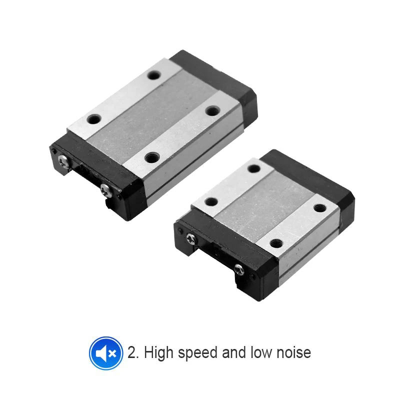 HLTNC-Mini guía lineal con carro deslizante para impresora 3D CNC, MGN9, 100, 150, 200, 250, 300, 350mm, 400, 450, 500mm, 9mm, MGN9C, MGN9H
