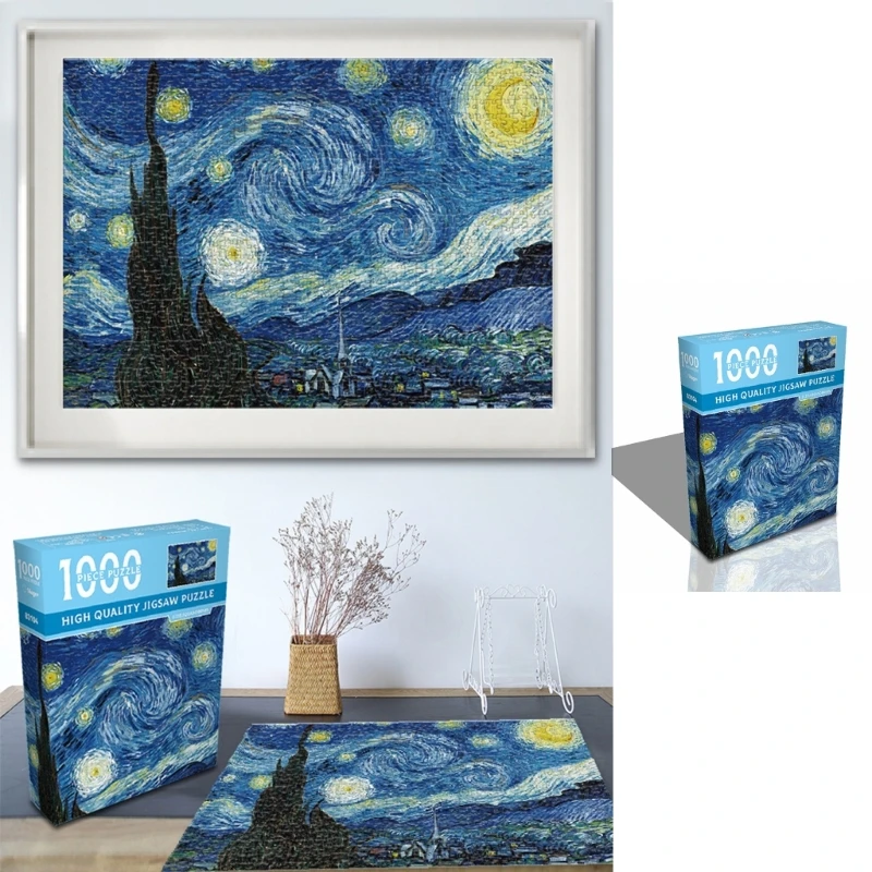 1000 pezzi capolavoro Jigsaw Puzzle per adulti e adolescenti 14 + grandi dipinti decorazioni regalo per la famiglia 27.56 "x 19.68"