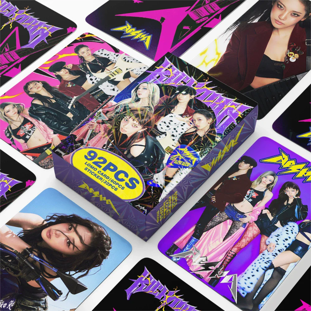 

92 шт. новый альбом Rich Man набор фотокарточек-корейский идол зима Жизель Коллекционная карта ЛОМО с наклейками