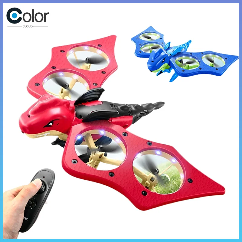 

4drc динозавры игрушки дрон с датчиком силы тяжести радиоуправляемый самолет безголовый режим дистанционное управление самолет вертолет подарки на день рождения для детей